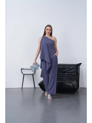 Modal Şallı Takım - İndigo