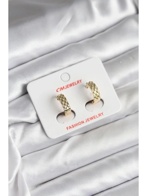 MuI MuI 14K Gold Renk Kaplama CM Kadın Küpe