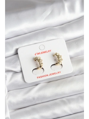 MuI MuI 14K Gold Renk Kaplama CM Kadın Küpe