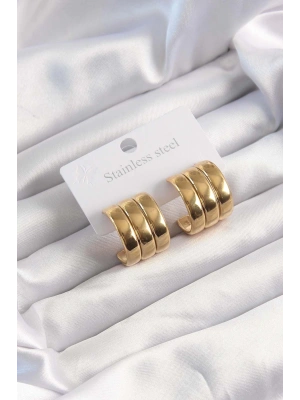 MuI MuI 316L Çelik Gümüş Renk Zincir Renkli Zirkon Taşlı Madalyon Model Kadın Kolye