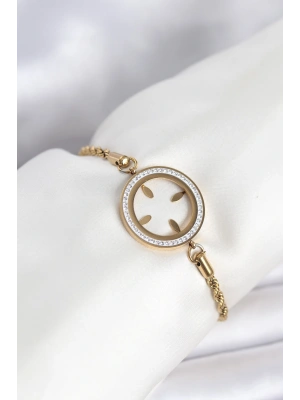 MuI MuI 316L Çelik Burgu Zincir Model Çeyrek Takılabilir Bileklik