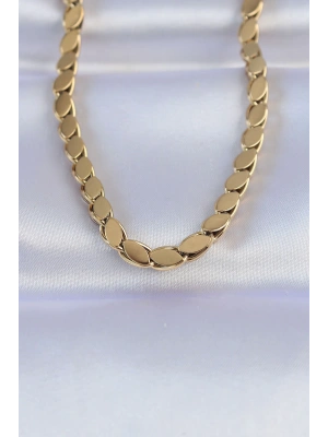 MuI MuI 316L Çelik Gold Renk Arpa Model Kolye