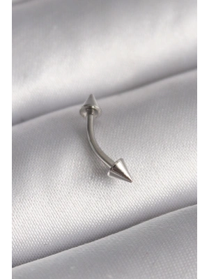 MuI MuI 316L Çelik Gümüş Renk Çivi Model Piercing