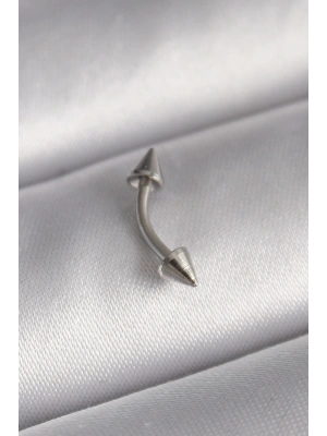 MuI MuI 316L Çelik Gümüş Renk Çivi Model Piercing