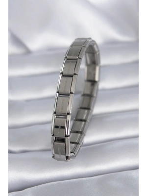 MuI MuI 316L Çelik Gümüş Renk Yazılı Nomination Model Kadın Bileklik