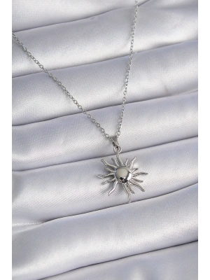 MuI MuI 316L Çelik Gold Renk Zincir Güneş Figür Kadın Kolye