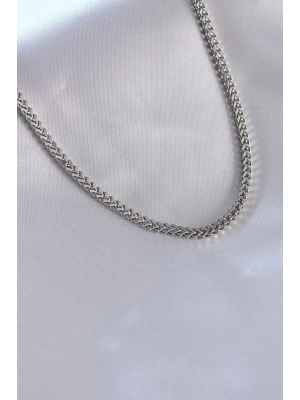 MuI MuI 316L Çelik Gümüş Renk Zincir Model Erkek Kolye