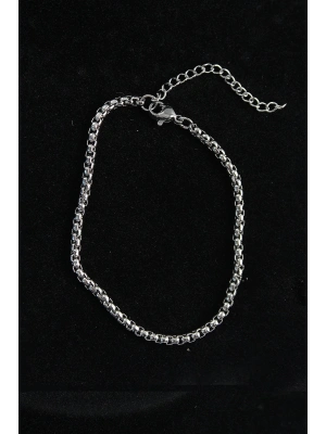 MuI MuI 316L Çelik Örgü Model Gümüş Renk Erkek Bileklik