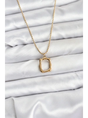 MuI MuI 316L Çelik Zincir Gold Renk Model Kadın Kolye