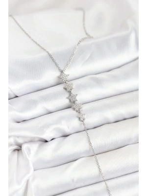 MuI MuI 316L Çelik Zincir Gümüş Renk Yıldız Model Y Kolye