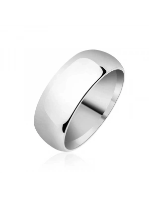 MuI MuI 8 mm Düz Bombeli Gümüş Alyans