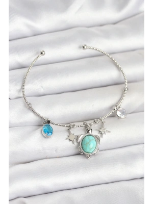 MuI MuI Caretta Caretta Charmlı Gümüş Renk Kadın Bileklik