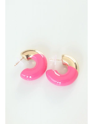 MuI MuI CCB Pembe Gold Çift Renk Küpe