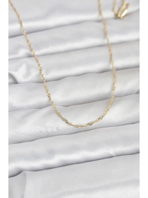 MuI MuI CM 14K Gold Twisted Design 60 cm Damenhalskette