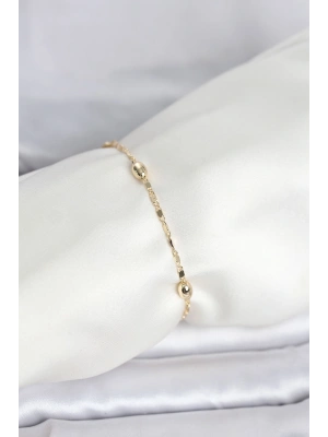 MuI MuI CM Damenarmband in 14 Karat Goldfarbe mit tropfenförmigem Kugeldesign