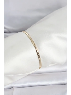 MuI MuI CM 14K Gold Renk Yassı Zincir Model Kadın Bileklik