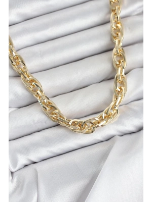 MuI MuI CM Kalın Burgu Model Gold Renk 60 cm Kadın Kolye