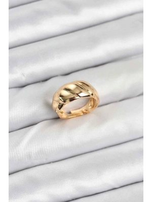 MuI MuI Gold Renk Bombeli Sarmal Yüzük