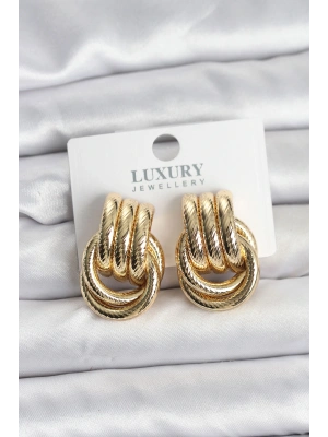 MuI MuI Gold Renk Halka Modelli Pirinç Kadın Küpe