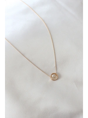 MuI MuI Gold Renk Minimal Kalp Figür Kadın Kolye