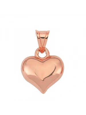 MuI MuI Gümüş 3 Boyutlu Rose Kalp Kadın Kolye Ucu