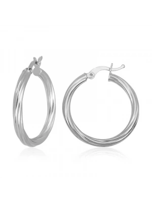 MuI MuI Gümüş 3 mm Burgu Şarnel Küpe