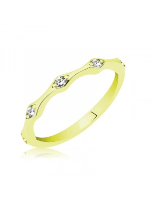 MuI MuI Gümüş Altın Beştaş Mekik Bayan Yüzük