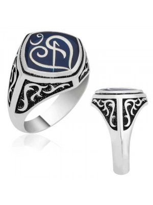 MuI MuI Gümüş Arapça Elif Vav Yazılı Yüzük