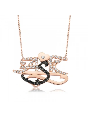 MuI MuI Gümüş Aşk Yazılı Bayan Kolye