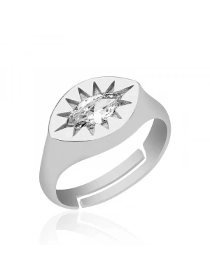 MuI MuI Gümüş Ayarlanabilir Kuzey Yıldızı Şovalye Yüzük
