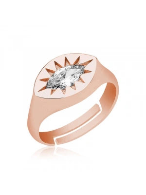 MuI MuI ​Gümüş Ayarlanabilir Rose Kuzey Yıldızı Şovalye Yüzük