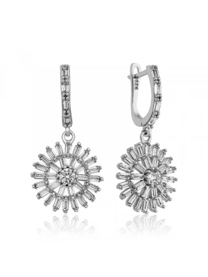 MuI MuI Gümüş Baget Taşlı Bayan Küpe