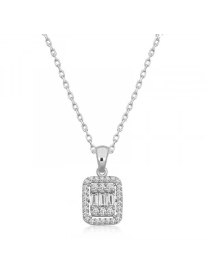 MuI MuI Gümüş Baget Taşlı Kadın Kolye