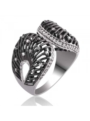 MuI MuI Gümüş Beyaz Taşlı Bayan Yüzük