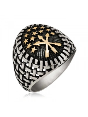 MuI MuI ​Gümüş Çerkes Erkek Yüzük