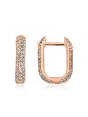 MuI MuI Gümüş Çift Taraflı Beyaz Taşlı J Bayan Küpe