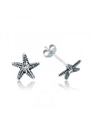 MuI MuI Gümüş Deniz Yıldızı Çivili Küpe