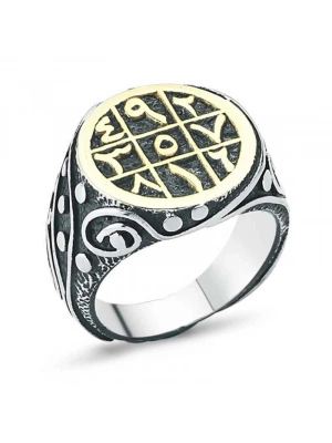 MuI MuI Gümüş Ebced Erkek Yüzük