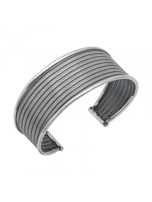 MuI MuI Gümüş Eskitme Desenli Kadın Bilezik