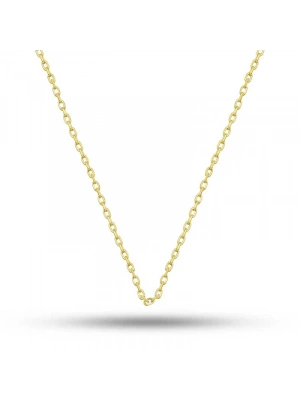 MuI MuI Gümüş Gold 0.30 Mikron 50 Cm Forse Kadın Zincir