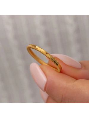 MuI MuI Gümüş Gold Ajda Kadın Yüzük