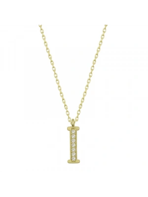 MuI MuI Gümüş Gold I Harfi Kadın Kolye