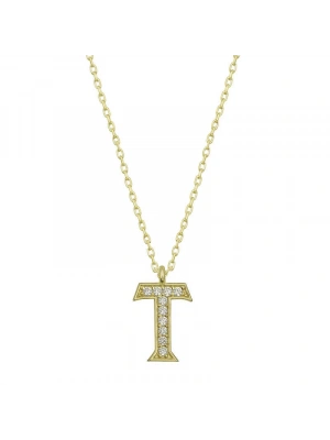 MuI MuI Gümüş Gold T Harfi Kadın Kolye
