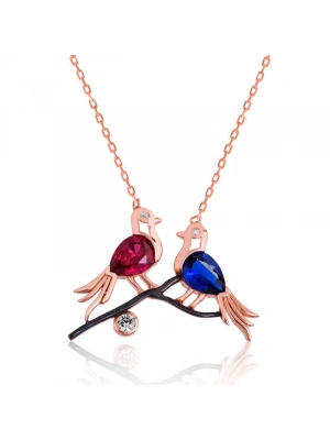 MuI MuI Gümüş Güvercinler Bayan Kolye