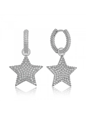 MuI MuI Gümüş Halka Yıldız Bayan Küpe