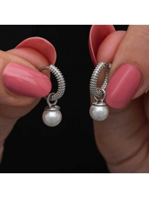 MuI MuI Gümüş İnci Kadın Küpe