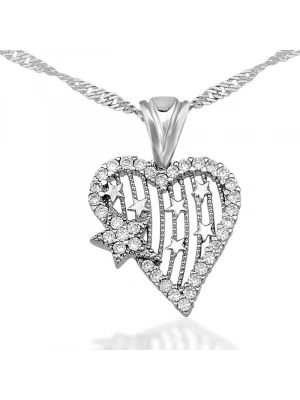 MuI MuI Gümüş Kalp Yıldız Bayan Kolye