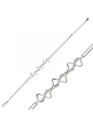 MuI MuI Gümüş Kalpli Sonsuzluk Bileklik