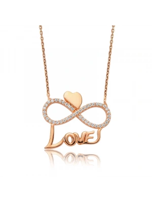 MuI MuI Gümüş Kalpli Sonsuzluk Love Bayan Kolye