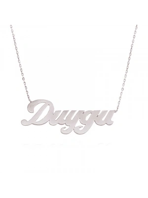 MuI MuI Gümüş Kişiye Özel İsimli Bayan Kolye